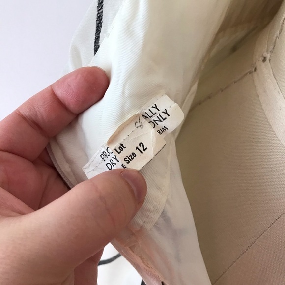 Vintage 1970s Floral Maxi Dress Long Windowpane XS - Picture 8 of 9